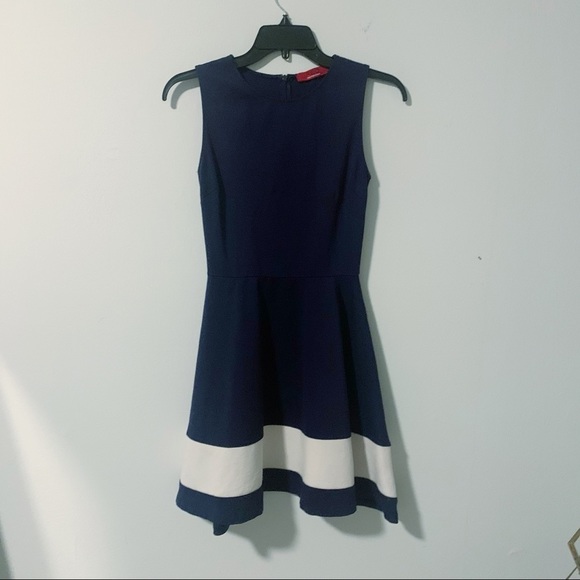 RED Saks Fifth Avenue Navy A Line Nautical Dress - Picture 2 of 6
